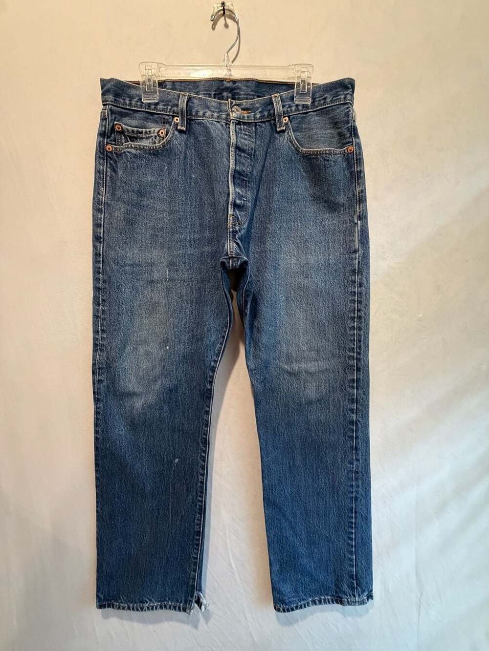 Vintage Levi's 501 Button Fly Straight Leg Denim Jeans size W36 L30